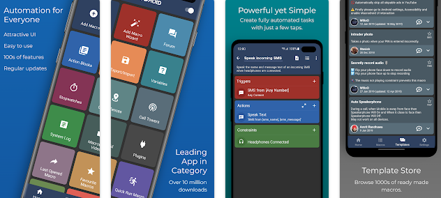 MacroDroid is the easiest way to automate tasks on your Android smartphone or tablet. Via the straightforward user interface MacroDroid makes it possible to build fully automated tasks in just a few taps.