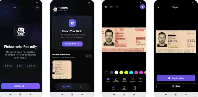 Blur, redact & hide sensitive info in photos. 100% offline. No uploads.